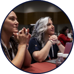 Listening audience members