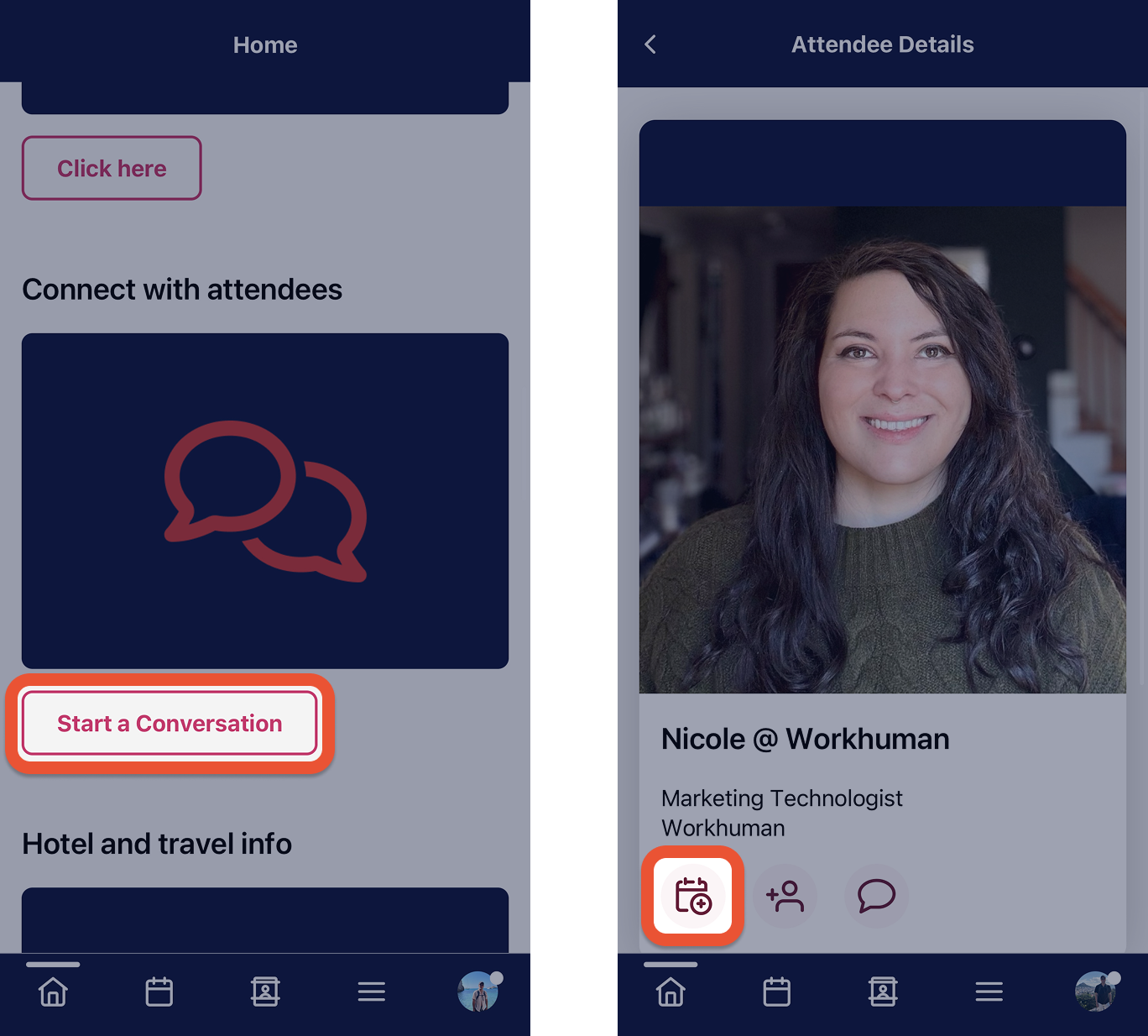 Navigating to the Conversations tool